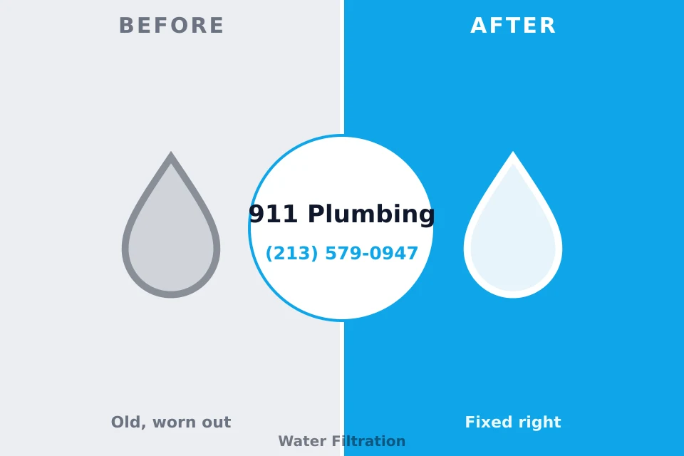Before and after: plumbing repair Monticello, MN